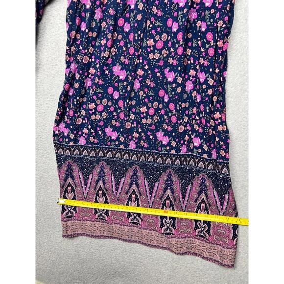 Natural Life Make A Move Wide-Leg Palazzo Pants Xl Floral Oversized Boho hippie - Picture 9 of 12